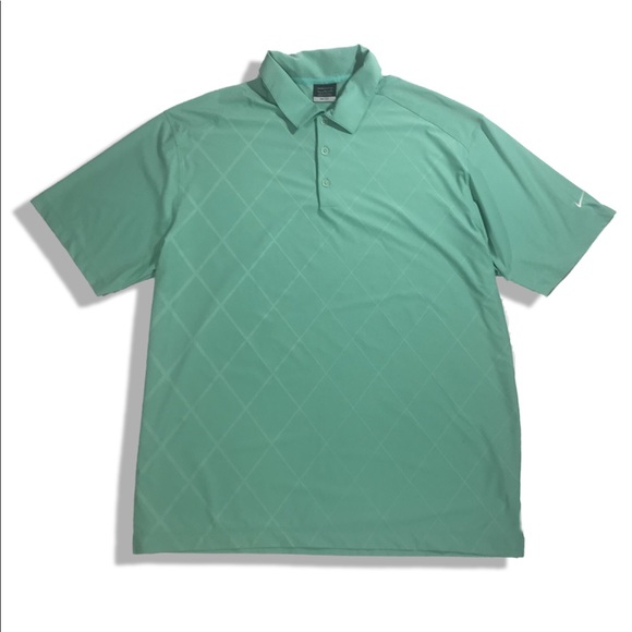 green nike golf polo
